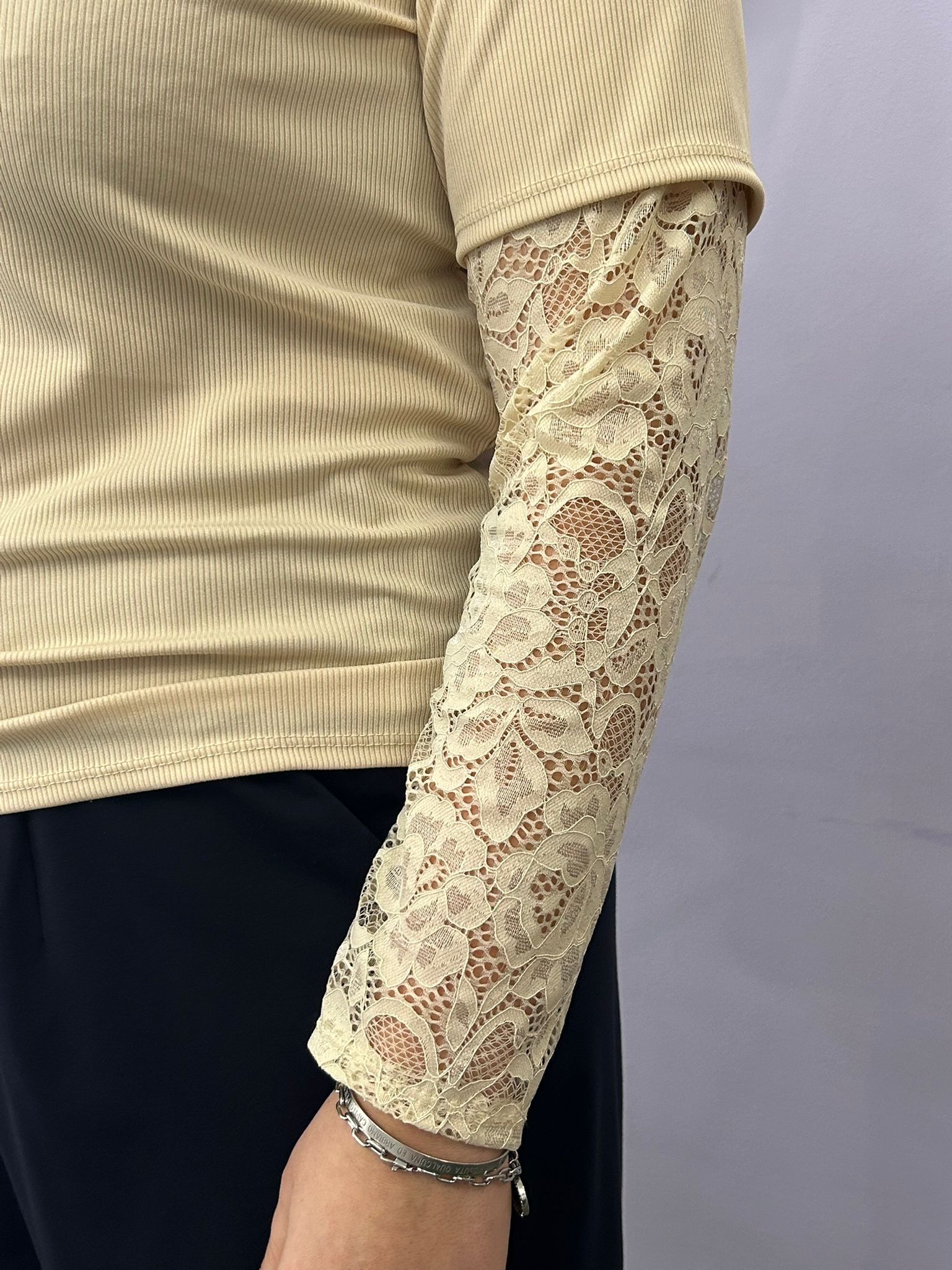 MAGLIA MANICA PIZZO 6811