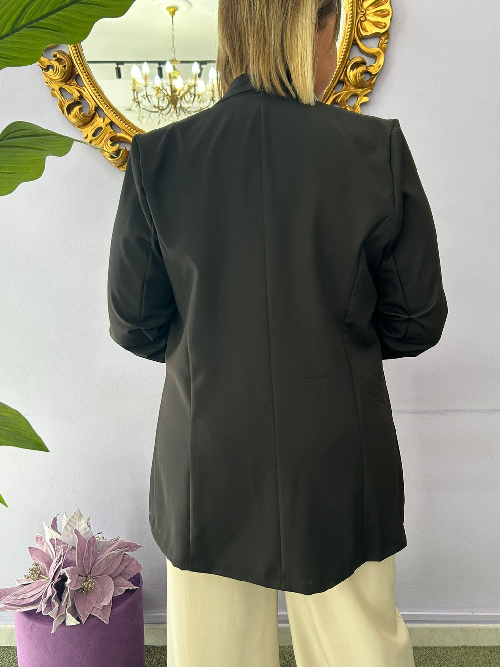 GIACCA RICCIO NERA FD3758