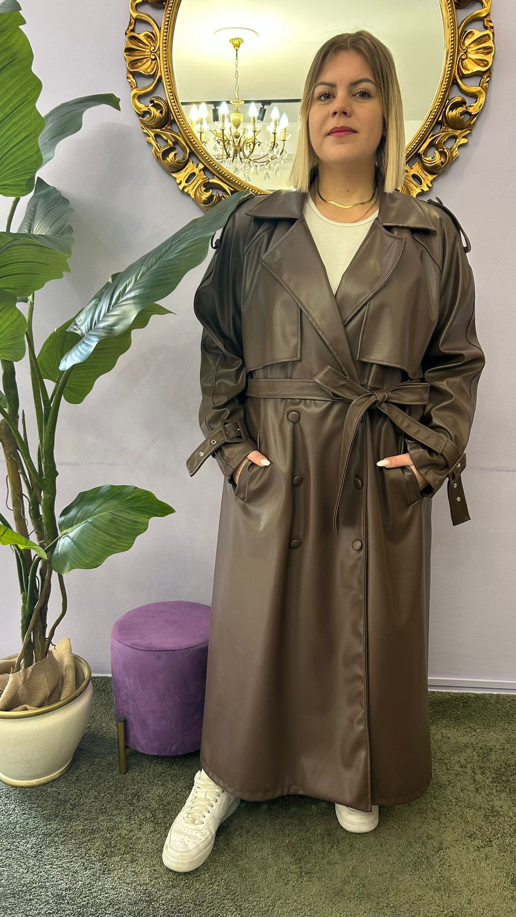 TRENCH ECO PELLE A02