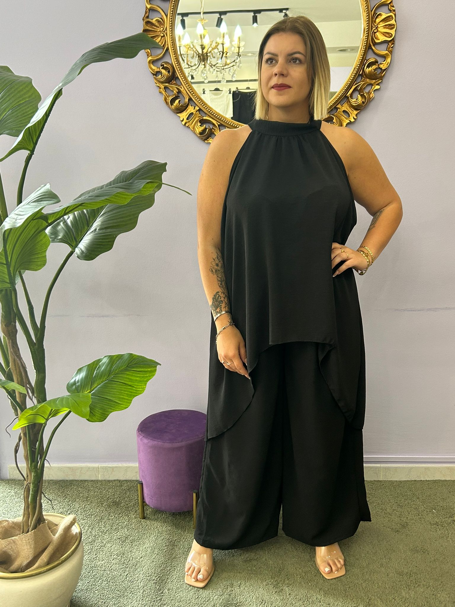 COORDINATO CHELA NERO 6520