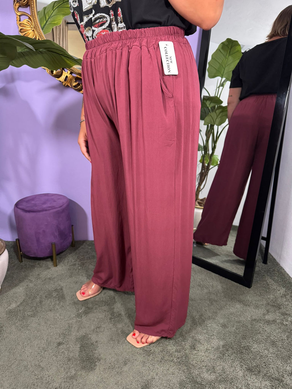 PANTALONE VALERY BORGOGNA 3712
