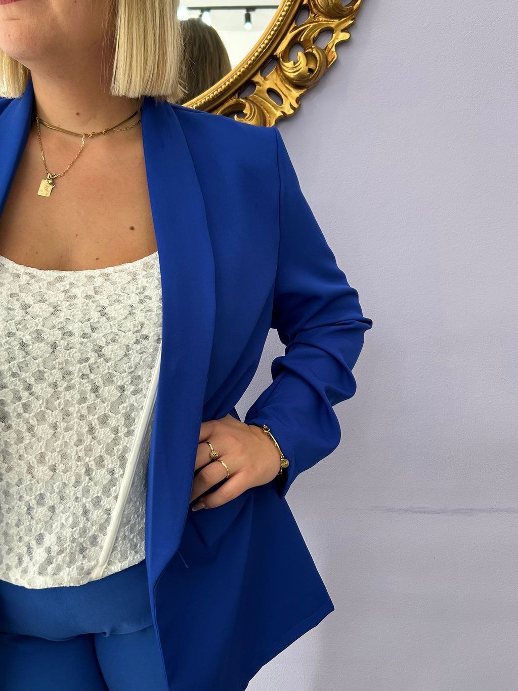 GIACCA RICCIO BLU ELETTRICO FD3758
