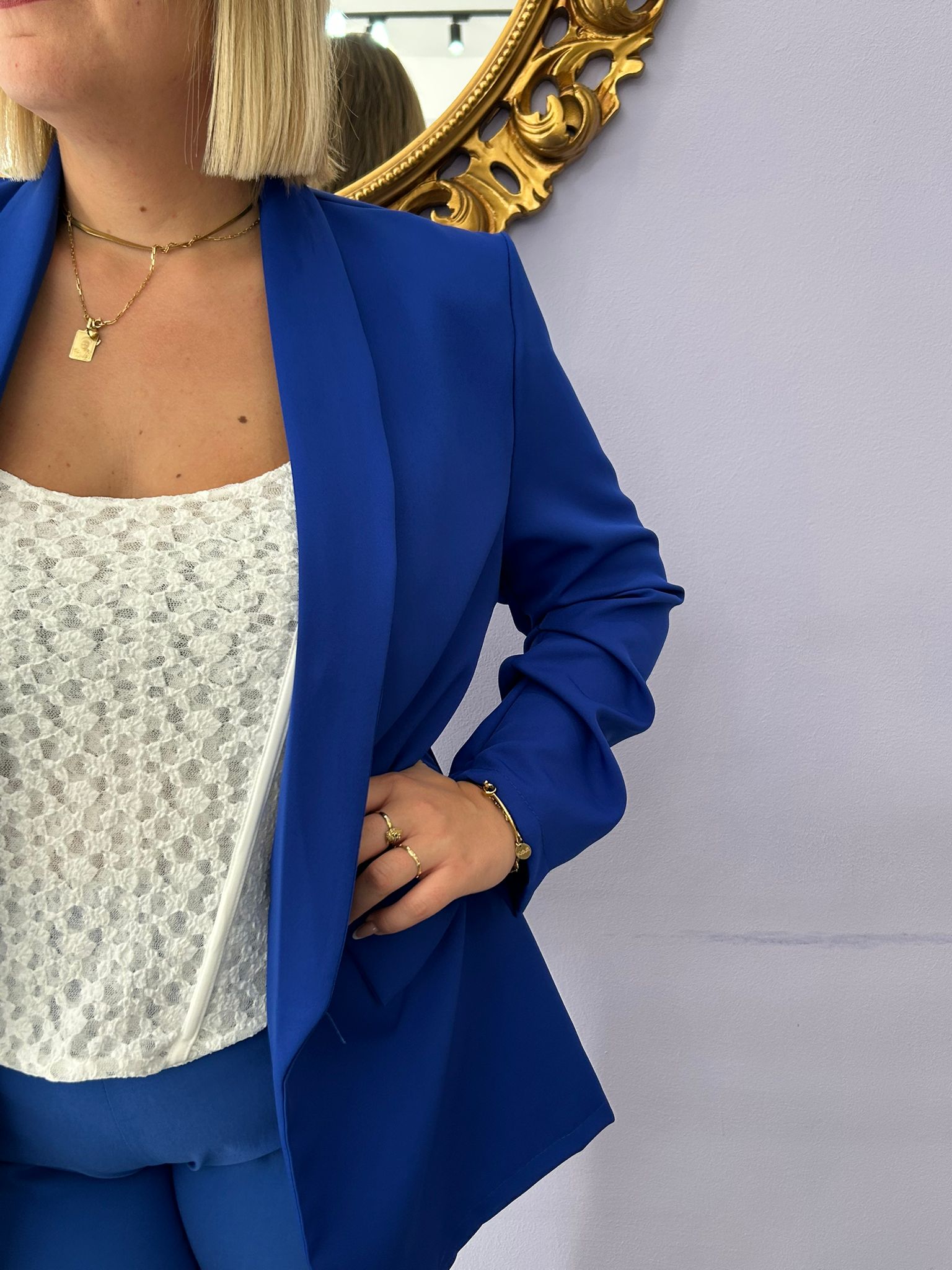 GIACCA RICCIO BLU ELETTRICO FD3758