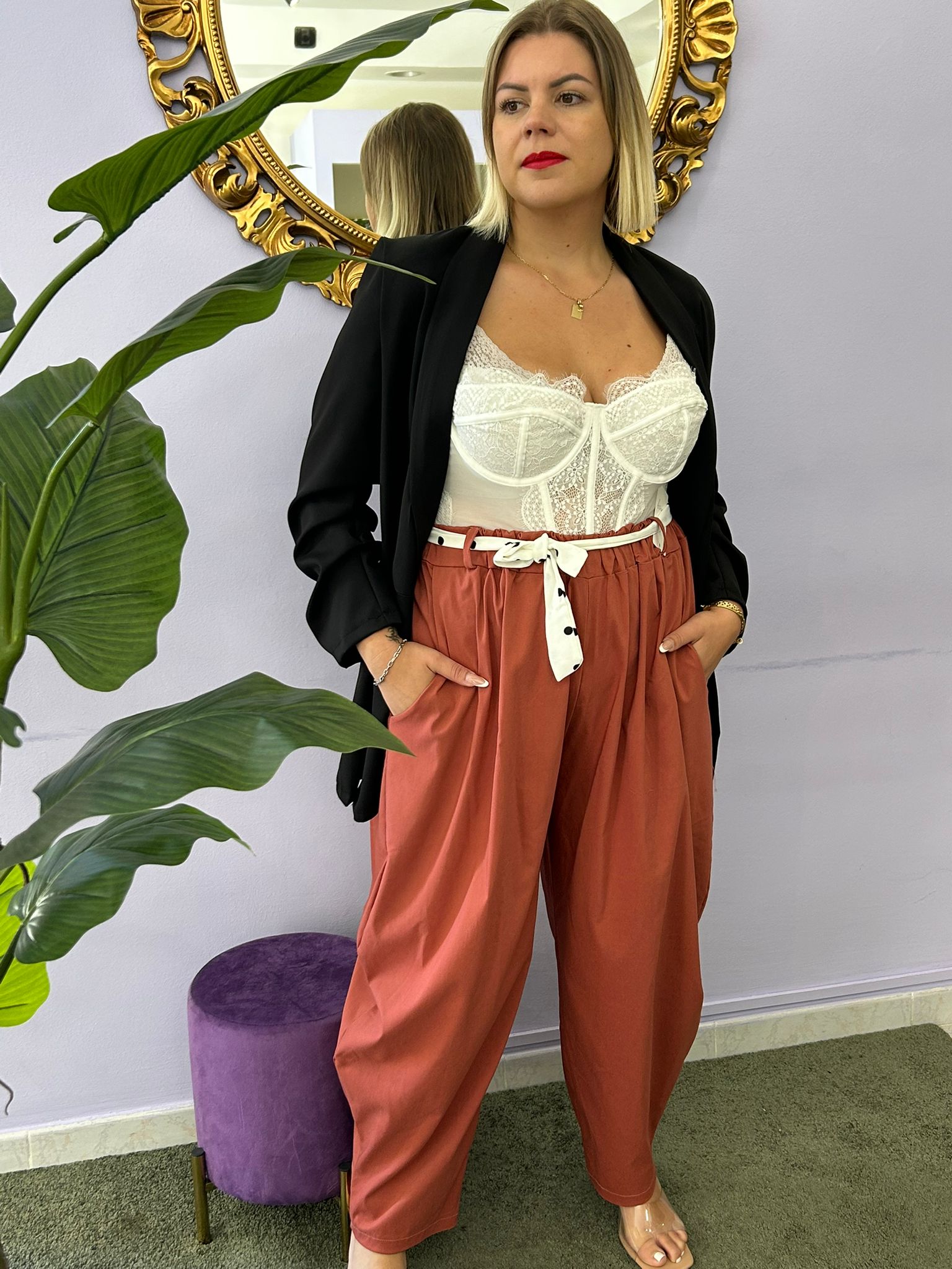 PANTALONE POIS 26059