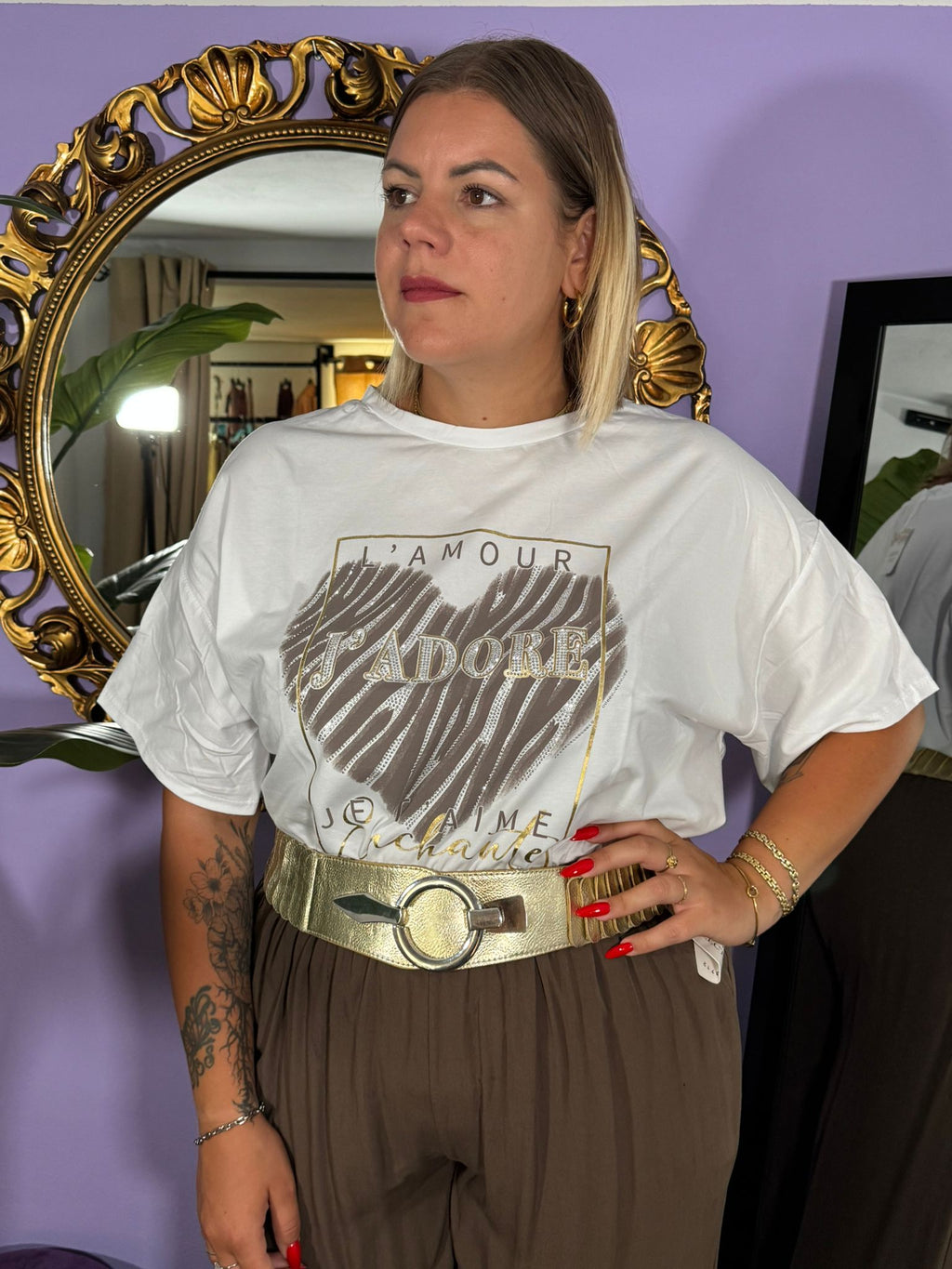 T-SHIRT HEART BIANCA