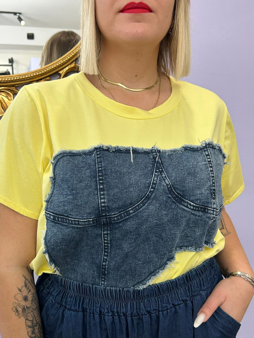 MAGLIA PATT. DENIM 6676