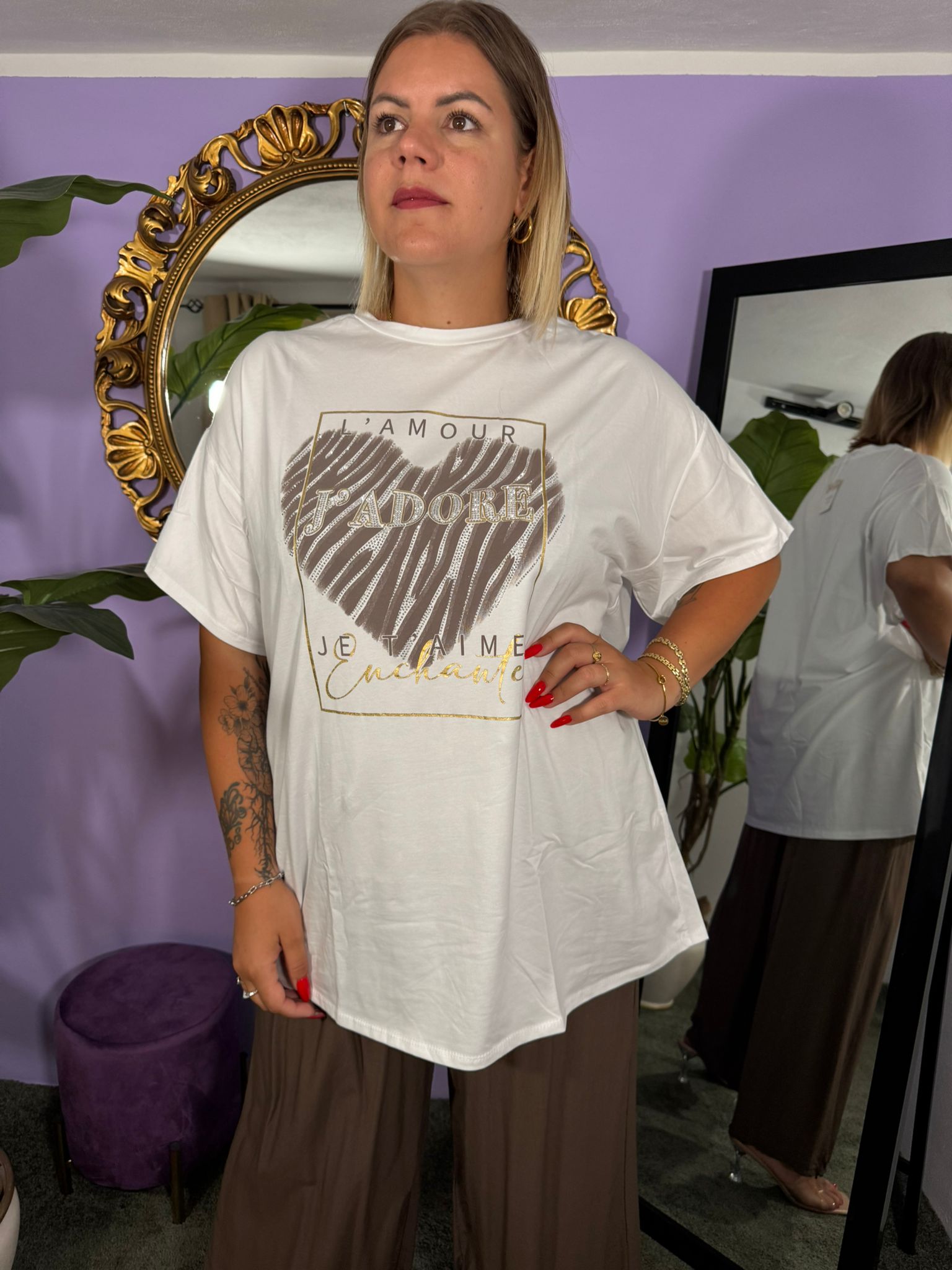 T-SHIRT HEART BIANCA
