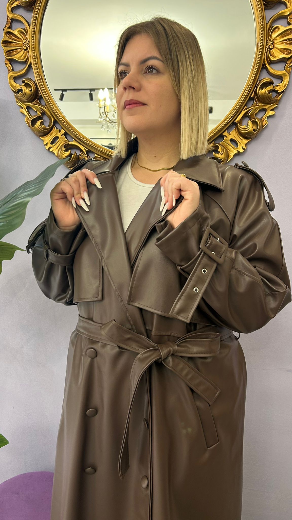 TRENCH ECO PELLE A02